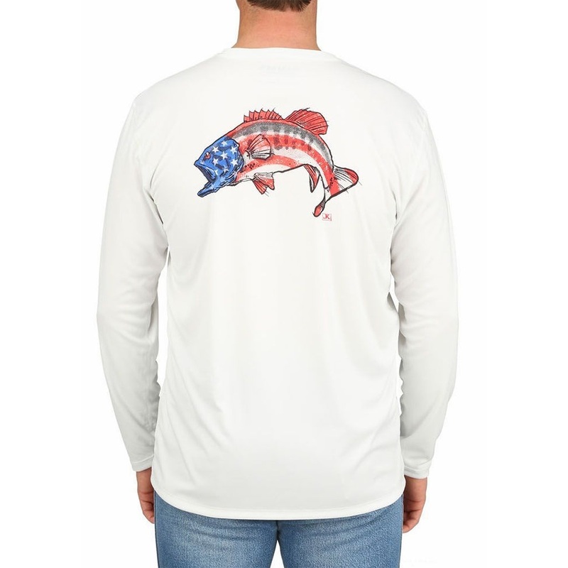 Simms Tech LS Tee Star Smallie White