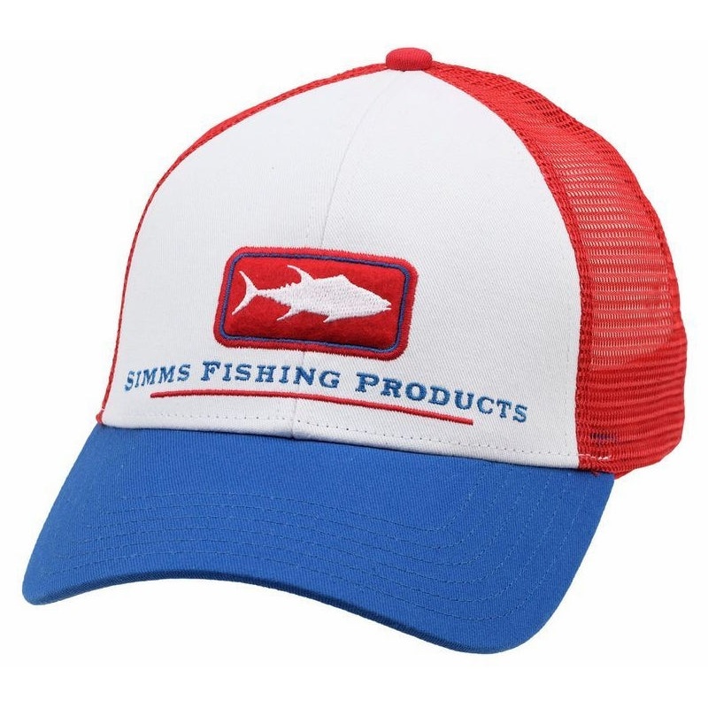 Simms Tuna Icon Trucker Hats|White|Steel|OSFM