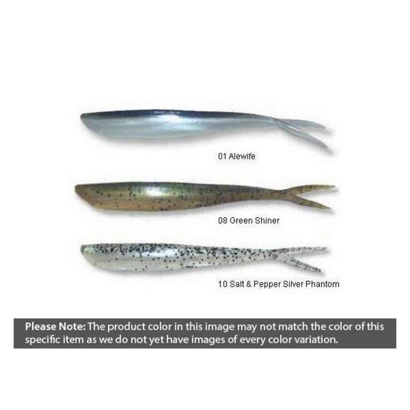 Lunker City Fin-S Fish 2.5||1 Alewife||68 White Satin||59 Chartreuse Ice||56 Bubblegum Ice||2 Ice||10 Silver Phantom|2.5