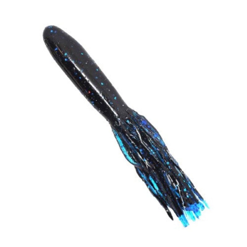 Strike King Flippn’ Tube 4.5|Black Blue Flake/Blue|Junebug|4.5