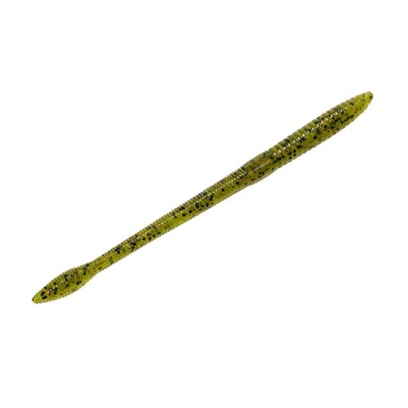 Strike King KVD Finesse Worm|Watermelon Red|Green Pumpkin|5″|6.5″