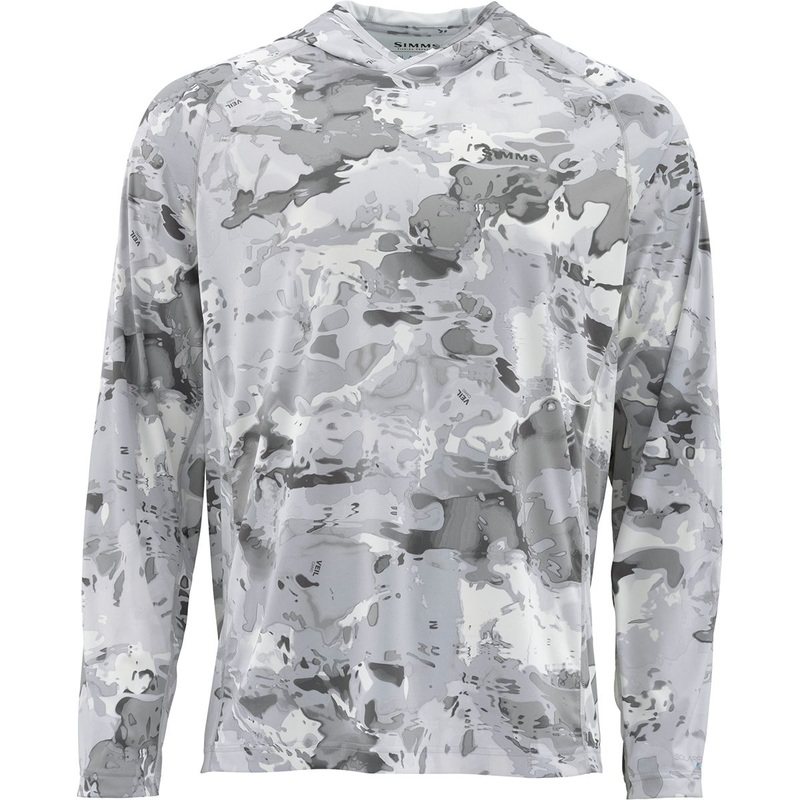 Simms Ms Solarflex Hoody-Cloud Camo Grey