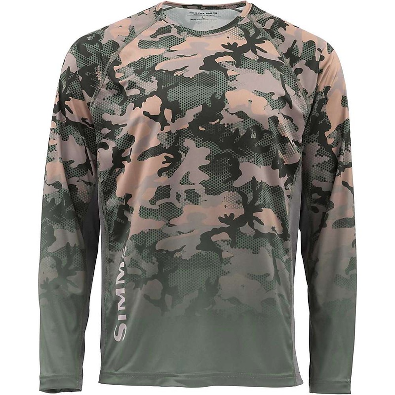 Simms Ms Challenger Solar Tech Jersey-Hex Flo Camo Timber