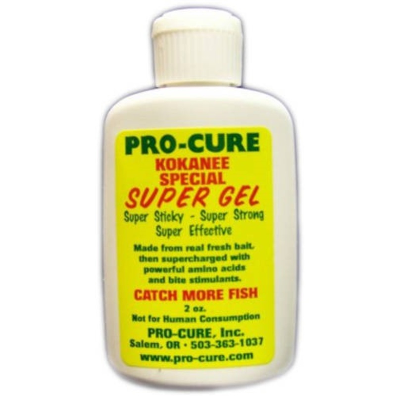 Pro-Cure Super Gel|Bloody Tuna|Sardine|Anise Crawfish|Kokanee Special|Nightcrawler|Anise Plus|Garlic Bloody Tuna|Threadfin Shad|Garlic Plus|Anchovy|Trophy Bass|Butt Juice|Crawfish|Rainbow Trout|2oz|2 oz