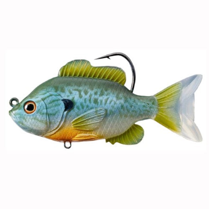 Live Target Sunfish Swimbait|SFS90MS563|PFS93MS719|PFS93MS718|3 1/2″|Silver Green|3 1/2 Silver/Violet