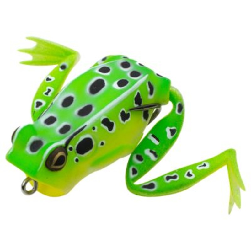 Lunkerhunt Popping Frog|Green|Wounded|Tree Frog
