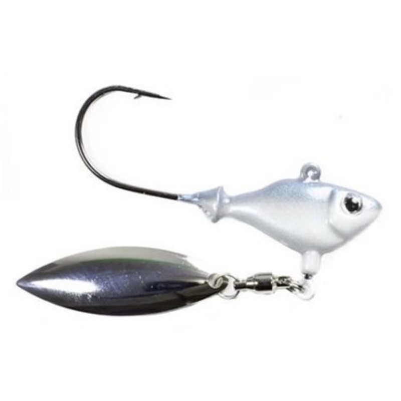 Fish Head Spin 1/4oz|Albino|Arkansas Shiner|Pearl White|Sexy Shad|Smokin Shad|Chartreuse|Raw Shad|Aurora Blue|1/4oz|1/4 oz