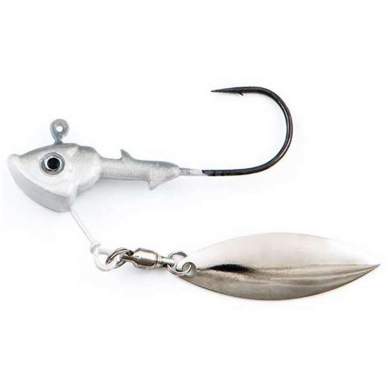 Fish Head Stand-Up Spin|Albino|Pearl White|Smokin Shad|Smokin Shad|1/2oz|1/4oz|3/8 oz|3/8oz