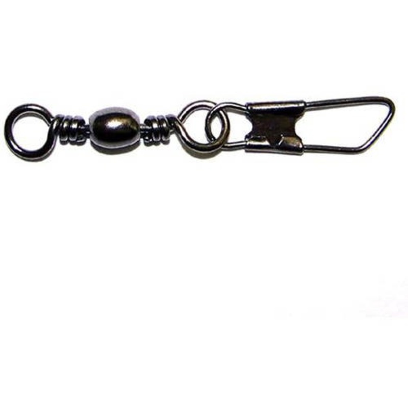 Eagle Claw Barrel Swivel w/Safety Snap