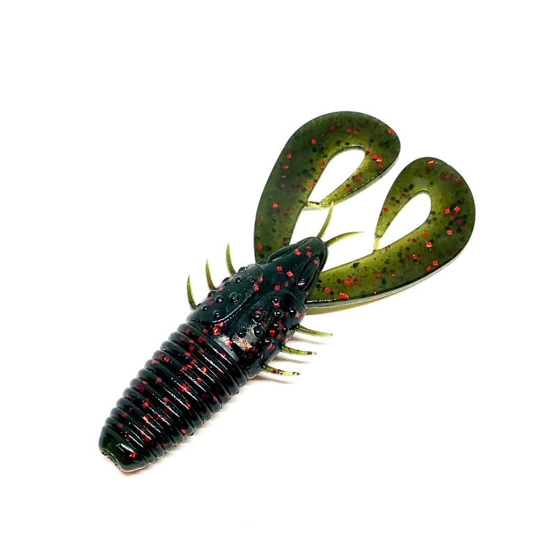 6th Sense Stroker Craw|Darkmelon Red|Green Pumpkin|3.3″