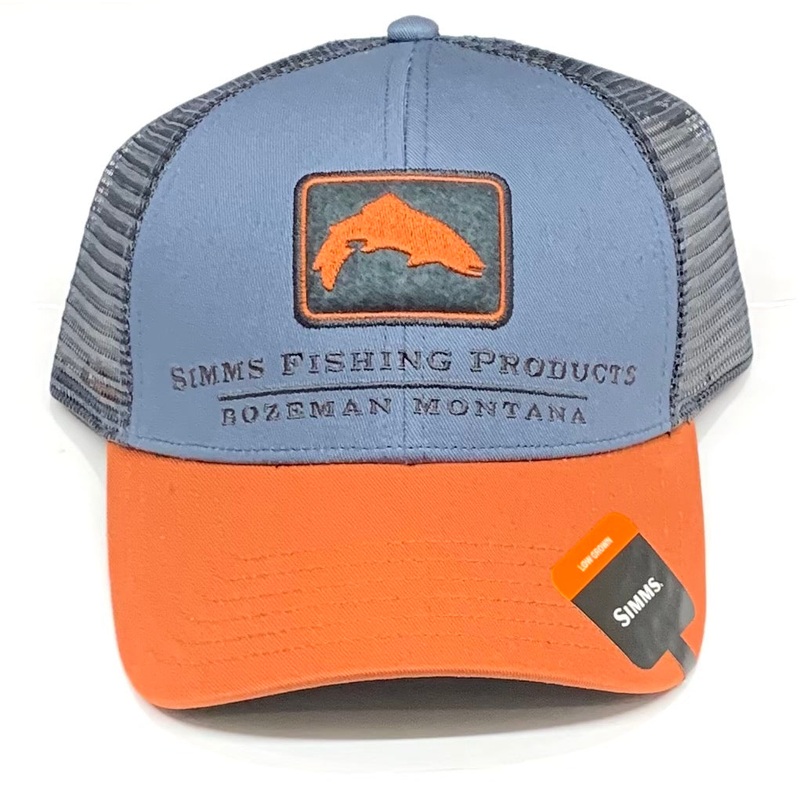 Simms Trout Icon Trucker Hats|Granite|Riparian Camo|Storm|Simms Orange|OSFM