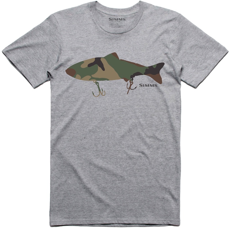 Simms Ms Bass Destruction SS Tee-Grey Heather