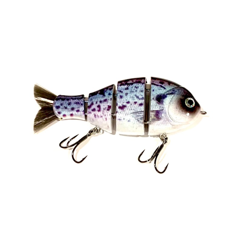 Catch Co Bucca Baby Bull Gill|Baby Bass|Crappie|Natural Gill|Ruby Gill|Violet Brim|3.75|3.75