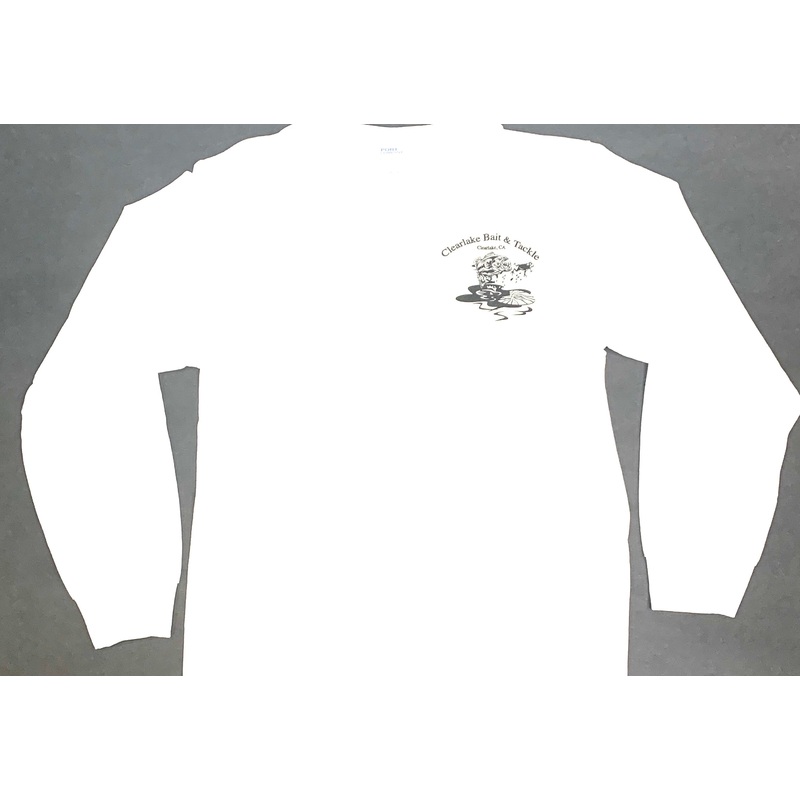 Clearlake Bait & Tackle Long Tee-White