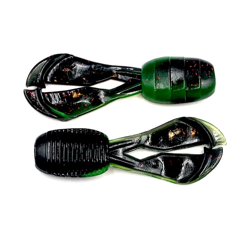 Missile Baits Mini D Chunk|Black Neon|Bruiser Flash|Green Pumpkin|Lava Craw|Shad Flash