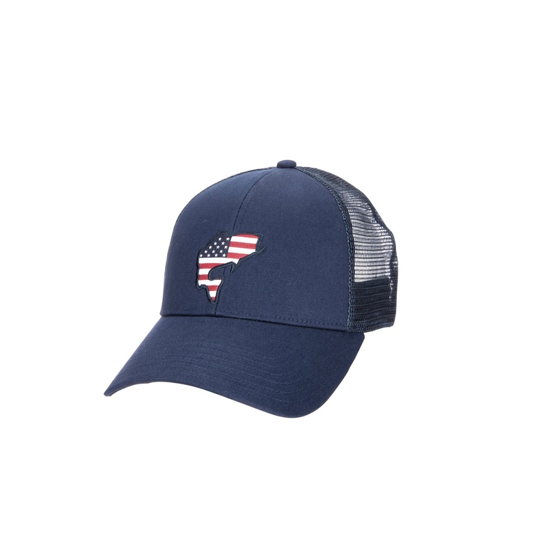 Simms USA Catch Trucker Hats|Admiral Blue|Heather Grey|OSFM