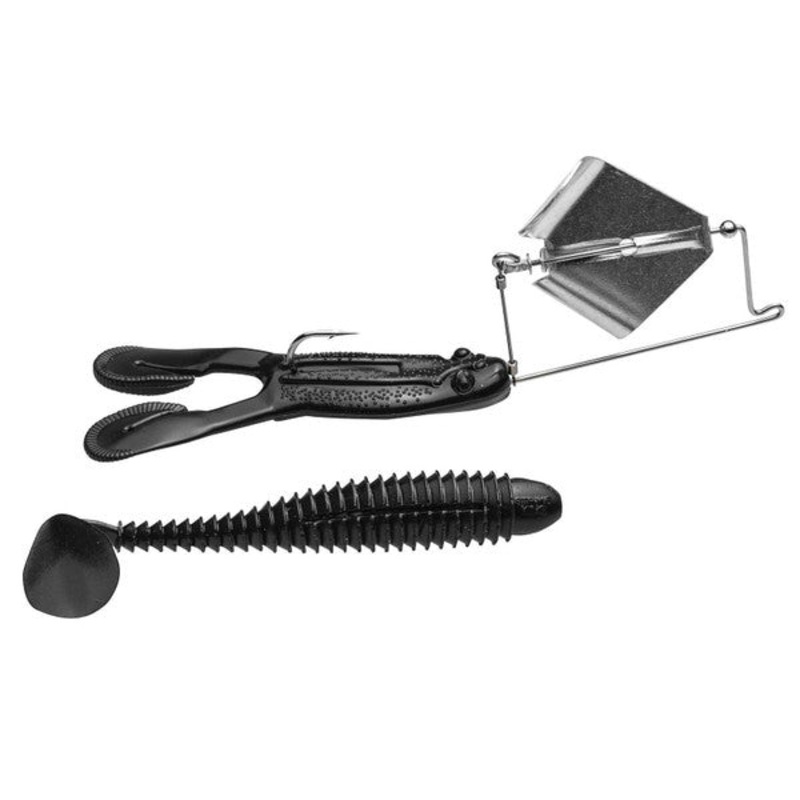 Strike King SkipN Buzz|Black|Green Pumpkin|Pink|3/8oz