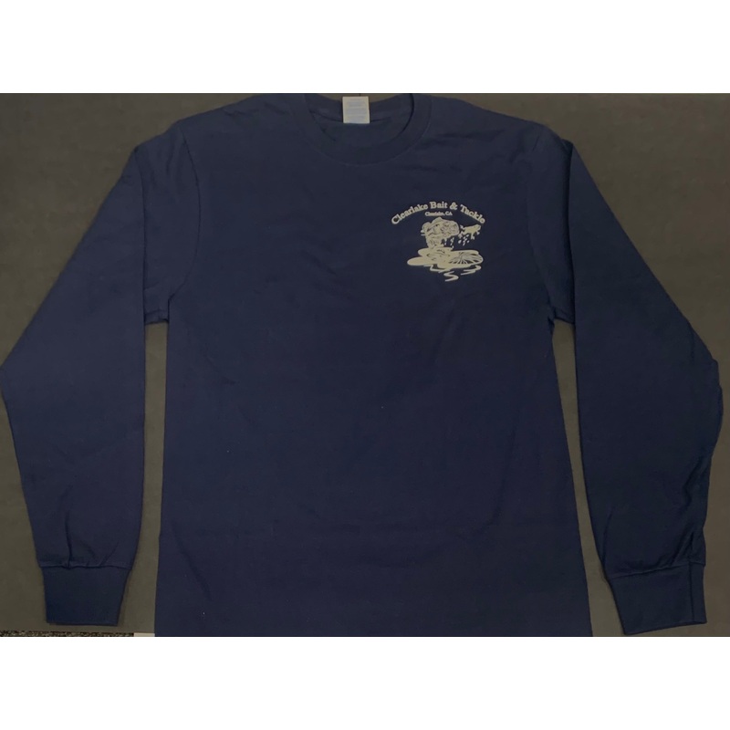 Clearlake Bait & Tackle Long Tee-Navy