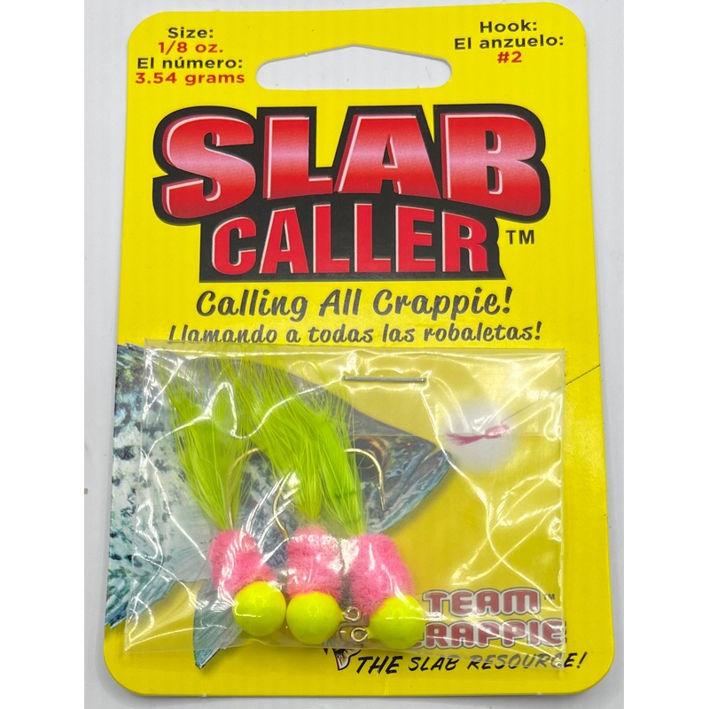Team Crappie Slab Caller|Electric Chicken|Snow Balls|White Perch|1/8 oz