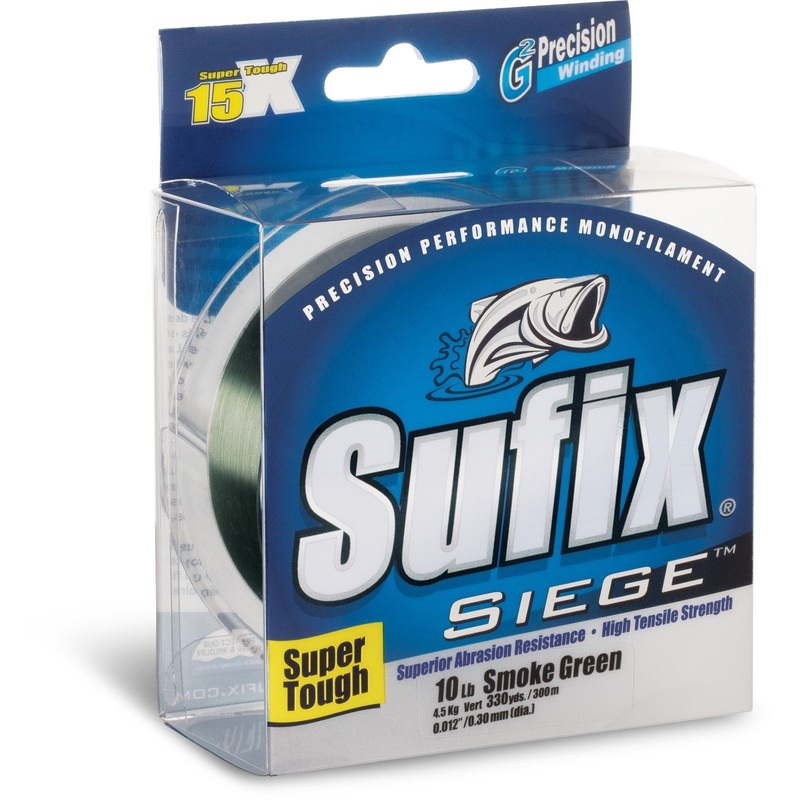 Sufix Siege Smoke Green Monofilament Line