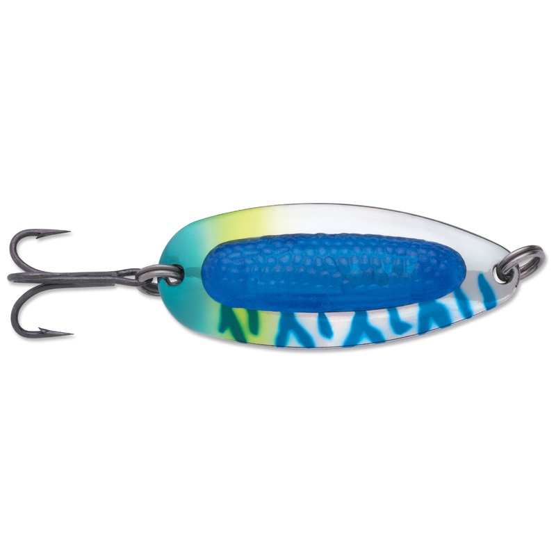 Blue Fox Rattlin’ Pixee Spoon|Fluorescent Chartreuse UV|Fluorescent Pink UV|Fluorescent Red UV|Holographic Blue / Orange Insert|Holographic Blue / Yellow Insert|Holographic Gold / Green Insert|Holographic Gold / Orange Insert|Holographic Herring / Pink In
