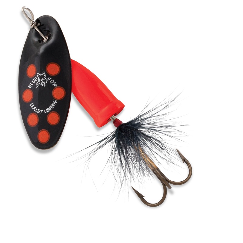blue-fox-vibrax-bullet-fly-black-flo-yellow-dots-black-fluorescent-yellow-fluorescent-yellow-fluorescent-red-gold-black-fluorescent-yellow-gold-brown-rainbow-trout-3-3-8-oz-1-3-16-oz-0-1-8-oz-2-1-4-oz_1 Blue Fox Vibrax Bullet Fly|Black/ Flo Yellow Dots|Black/Fluorescent Yellow|Fluorescent Yellow/Fluorescent Red|Gold/ Black/ Fluorescent Yellow|Gold/ Brown|Rainbow Trout|3 – 3/8 oz|1 – 3/16 oz|0 – 1/8 oz|2 – 1/4 oz