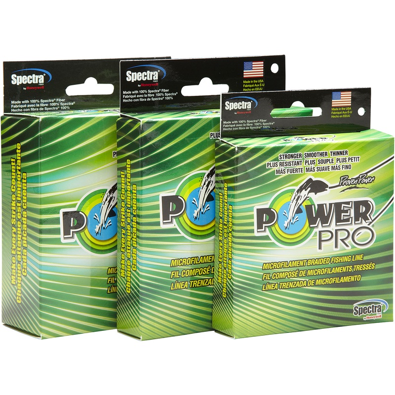 Power Pro Spectra Hi-Vis Yellow Braided Line