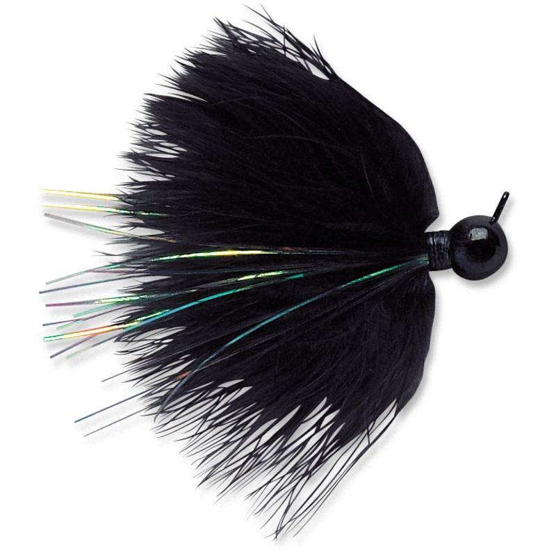 vmc-marabou-hair-jig-black-brown-white-1-16-oz-1-8-oz-1-4-oz_2 VMC Marabou Hair Jig|Black|Brown|White|1/16 oz|1/8 oz|1/4 oz