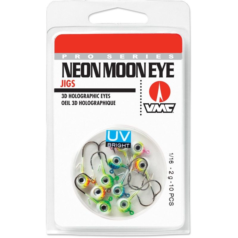 VMC Neon Moon Eye Jig UV Kit|1/32 oz|1/16 oz|1/8 oz|1/4 oz|3/8 oz