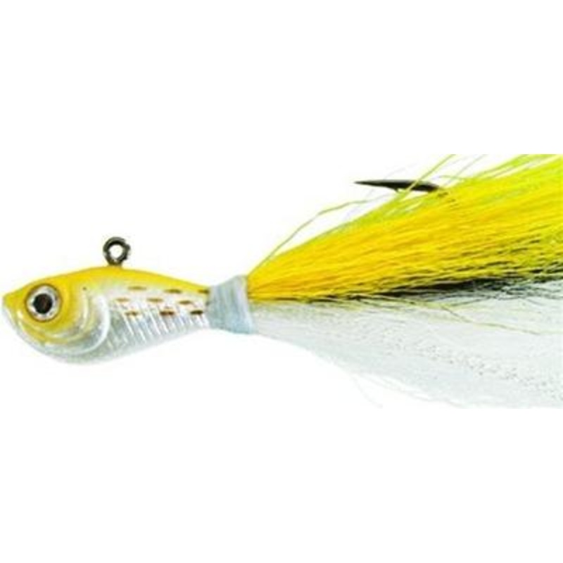 SPRO Bucktail Jig 1 oz.|Blue Shad|Bunker|Chartreuse|Crazy Chartreuse|Dark Shad|Glow|Green Shad|Pink|Sand Eel Green|Spearing Blue|White