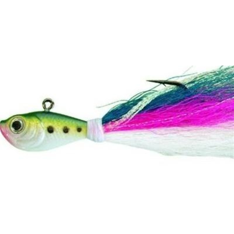 SPRO Bucktail Jig 3 oz.|Blue Shad|Bunker|Chartreuse|Crazy Chartreuse|Dark Shad|Glow|Green Shad|Pink|Sand Eel Green|Spearing Blue|White