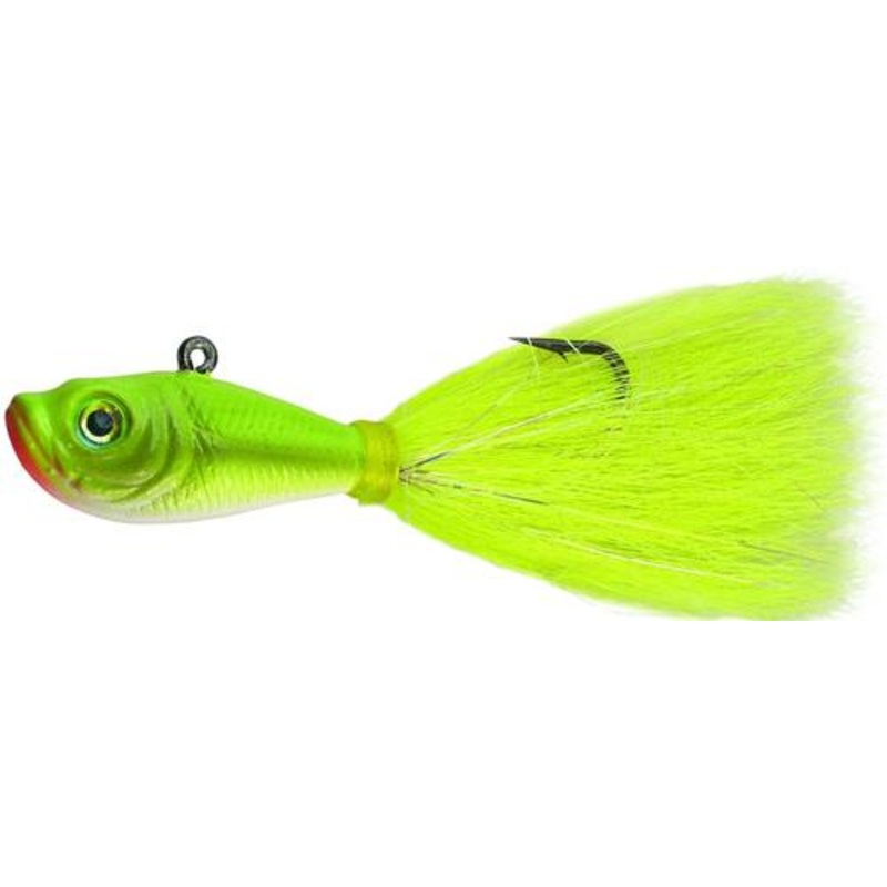 SPRO Bucktail Jig 8 oz.|Crazy Chartreuse|Glow|Pink|White