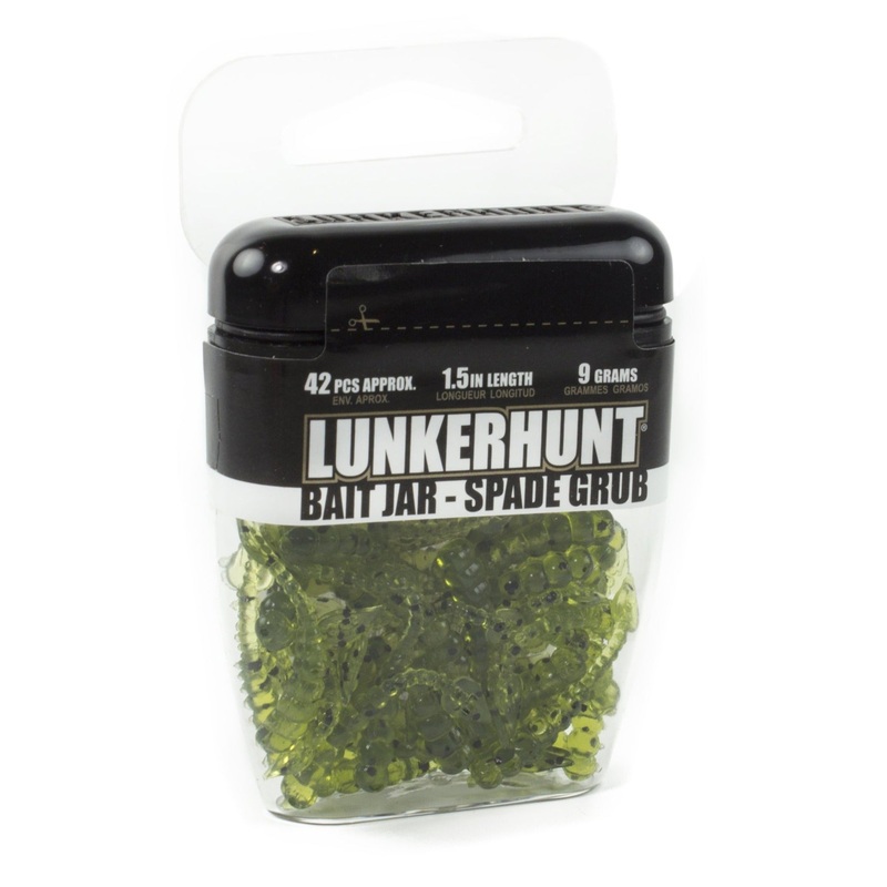Lunkerhunt Spade Grub Bait Jar 1/3 oz.