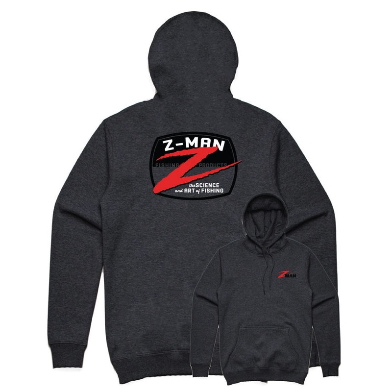 Z-Man Z-Badge HoodieZ|Charcoal|Gray|Small|Medium|Large|XL|XXL|XXXL