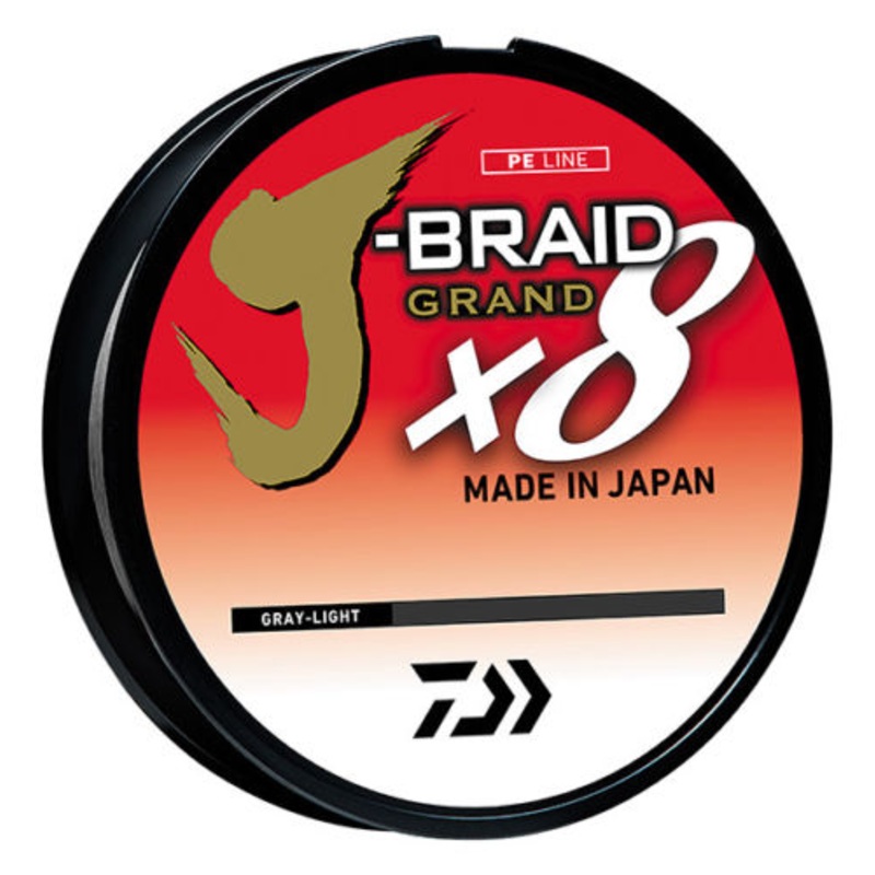 Daiwa J-Braid Grand x8 Gray Light Braided Line