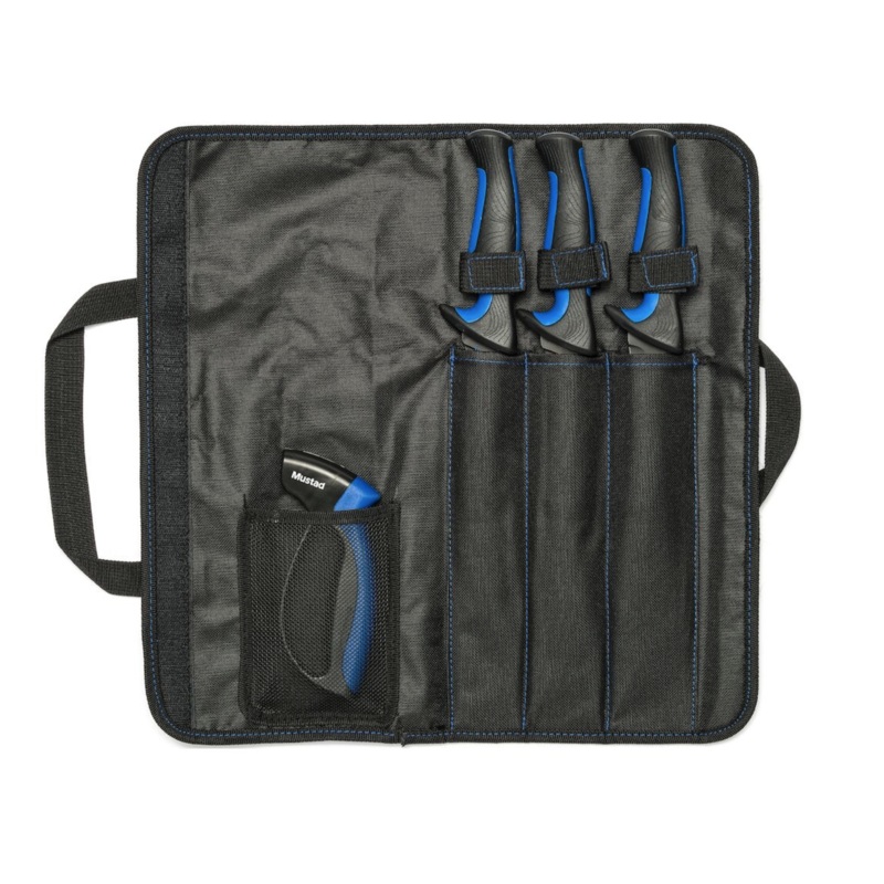 Mustad 3-Piece Fillet & Boning Knife Kit w/ Sharpener