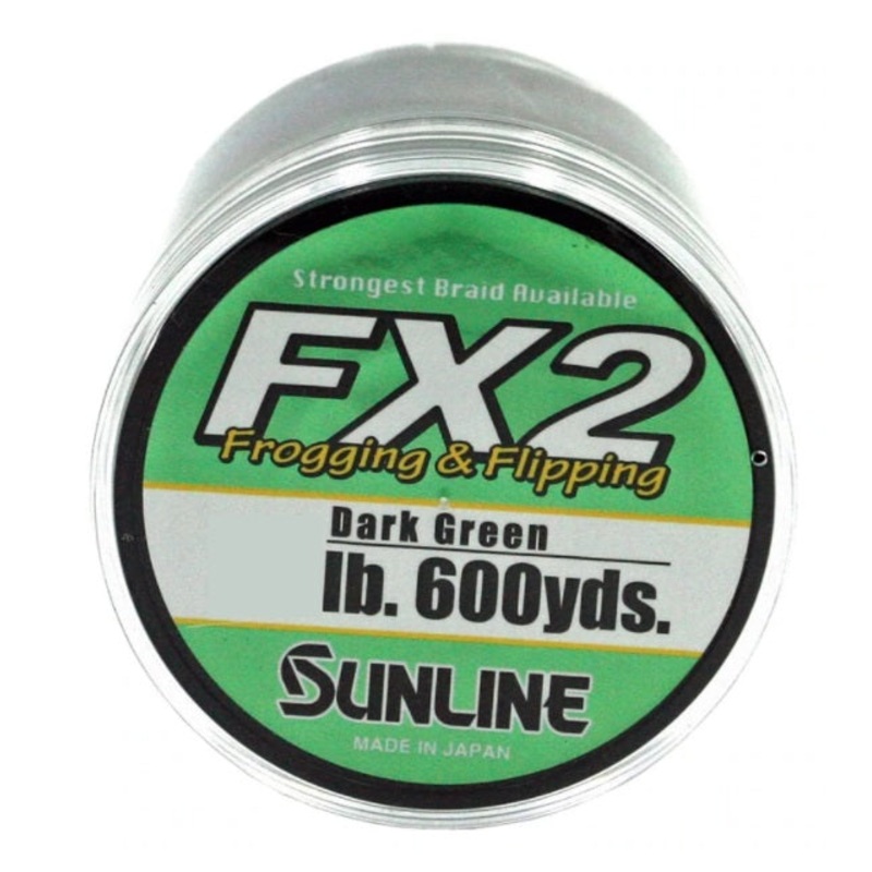 sunline-fx2-frogging-and-flipping-dark-green-braided-line-600-yd_1 Sunline FX2 Frogging and Flipping Dark Green Braided Line 600 yd