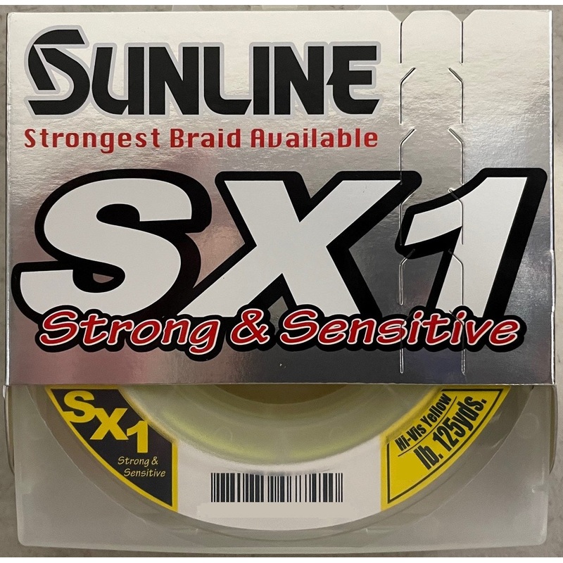 Sunline SX1 Braid High-Vis Yellow Leader 125 yd