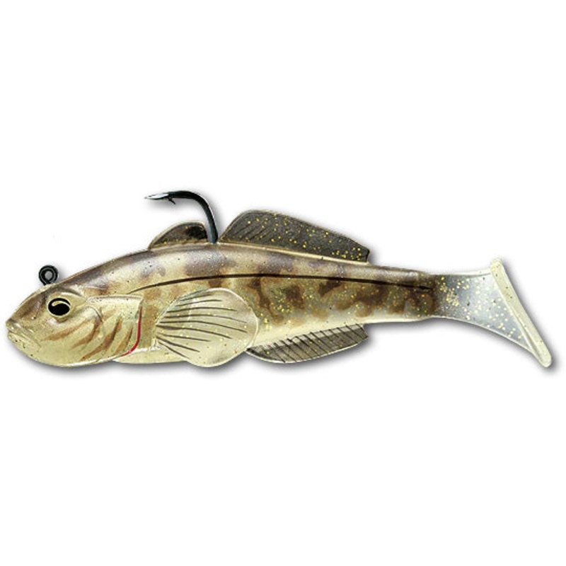 LIVETARGET Goby Paddle Tail Swimbait 3 pack