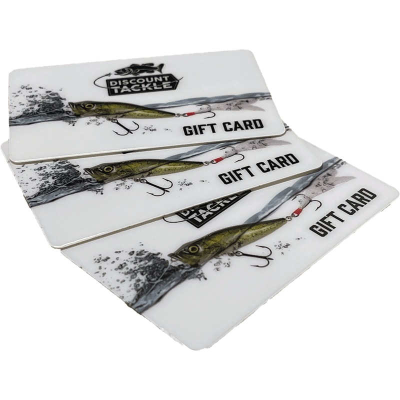Discount Tackle Gift Cards – Shipped Physical Card with Envelope