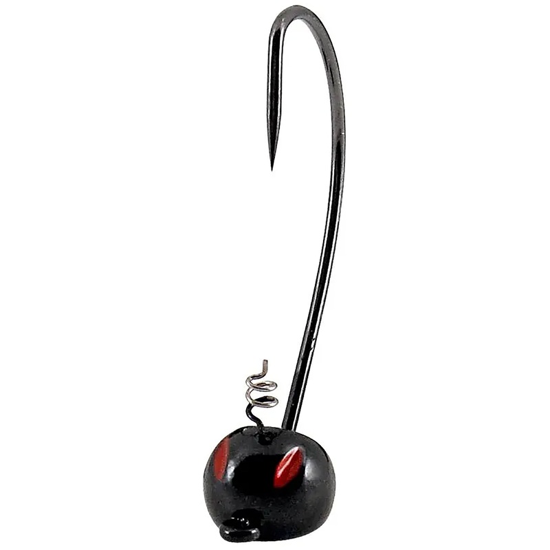 YUM Pumpkin Head Jig Head|Black|Green|3/0 – 3/16 oz – 3 pack|3/0 – 1/4 oz – 3 pack|4/0 – 1/4 oz – 3 pack|4/0 – 3/8 oz – 2 pack|5/0 – 3/8 oz – 2 pack|6/0 – 1/4 oz – 3 pack|6/0 – 3/8 oz – 2 pack