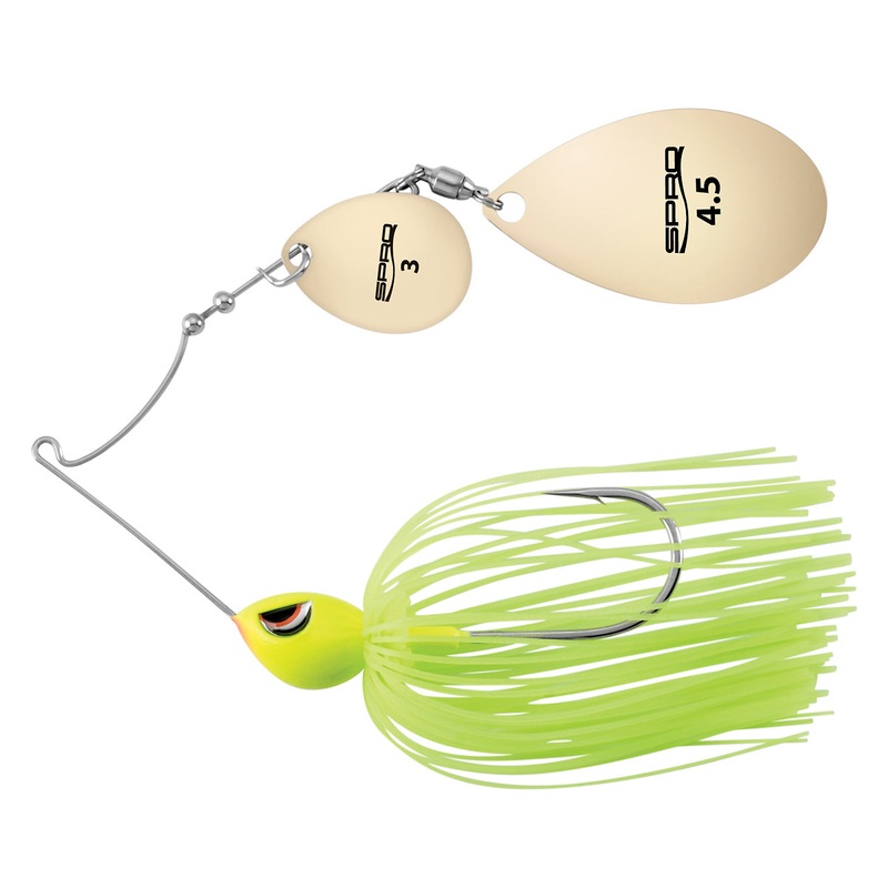SPRO Thumper Spinnerbait|Chartreuse|Chartreuse/Orange/Orange|Chartreuse/White|Chartreuse/White/Red|Citrus Shad|Flame|Pearl White|3/8 oz|1/2 oz