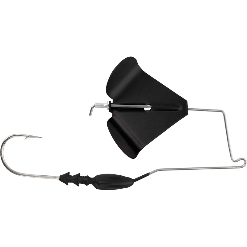 Buckeye Lures G-Buzz Bait|Black W/Black Blade|Lead W/Gold Blade|Lead W/Nickel Blade|Red W/Nickel Blade|White W/White Blade|1/2 oz|1/4 oz|3/8 oz