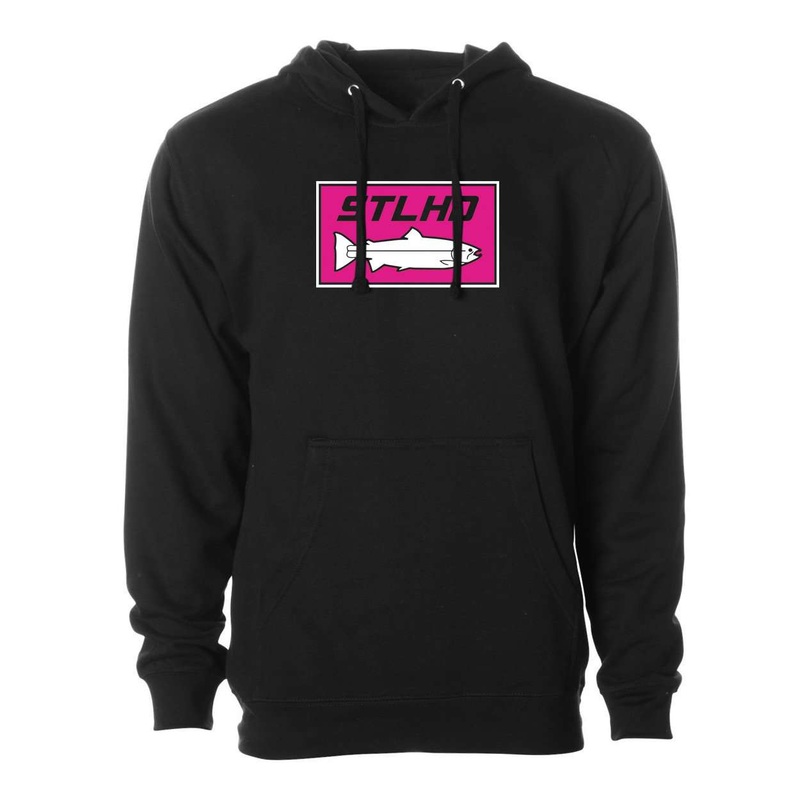 STLHD Men’s Neon Pink Black Standard Hoodie