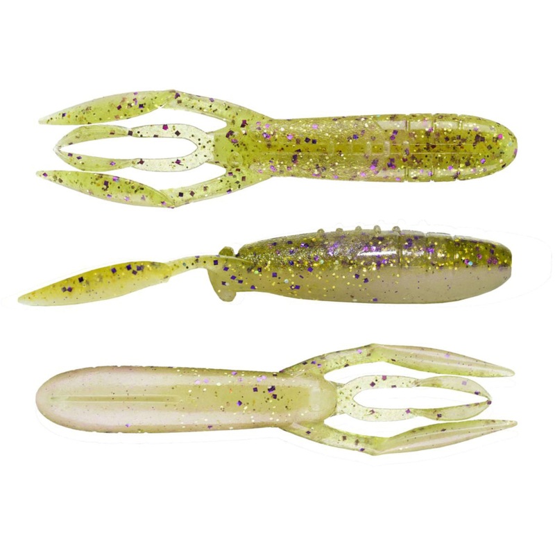 Keitech Glide Camaron 3.5 Inch Soft Plastic Craw – 6 Pack