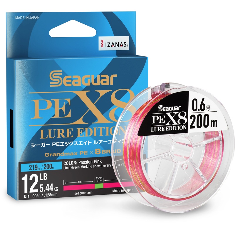 Seaguar JDM PEX8 HI-Vis Braid – 219 Yard Spool