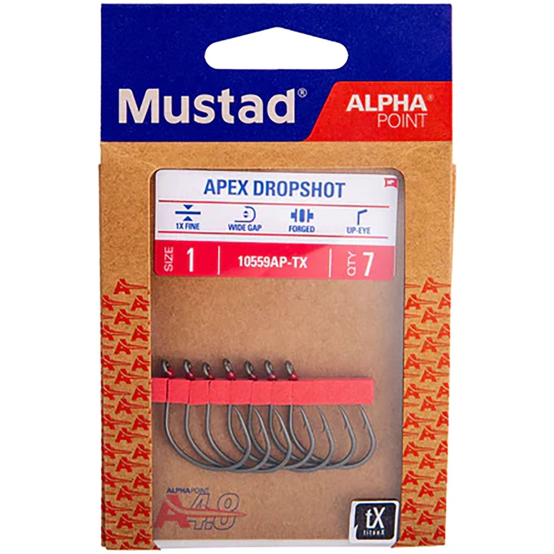 mustad-alpha-point-inline-apex-dropshot-hooks_1 Mustad Alpha-Point Inline Apex Dropshot Hooks