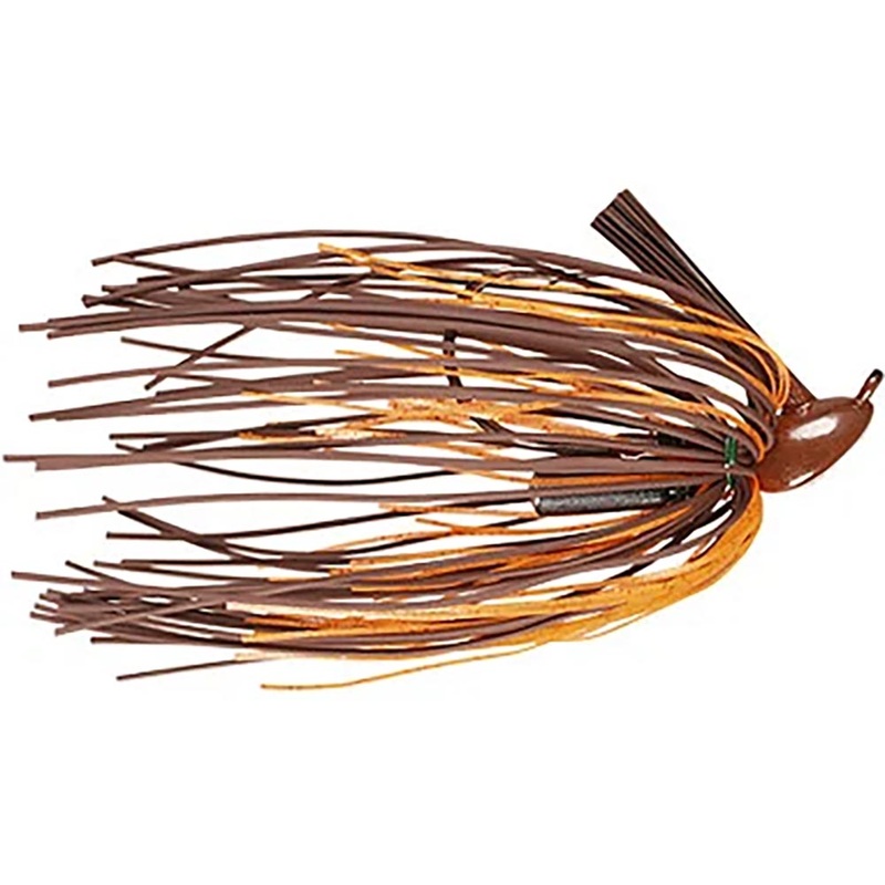 Buckeye Lures Mop Jig|Black|Black/Blue|Brown/Orange|Green Pumpkin|PB&J|Watermelon Red|3/8 oz – 5/0 hook|1/2 oz – 5/0 hook