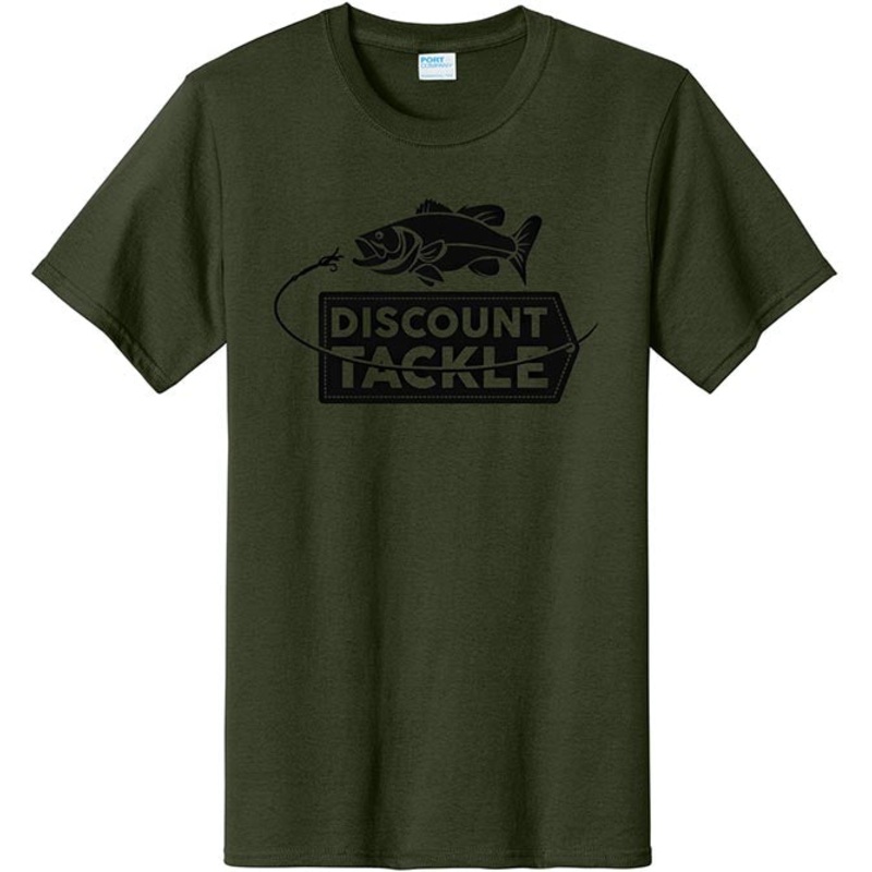 discount-tackle-logo-t-shirt-black-charcoal-heather-gray-olive-steel-blue-small-medium-large-xl-2xl-3xl_1 Discount Tackle Logo T-Shirt|Black|Charcoal|Heather Gray|Olive|Steel Blue|Small|Medium|Large|XL|2XL|3XL