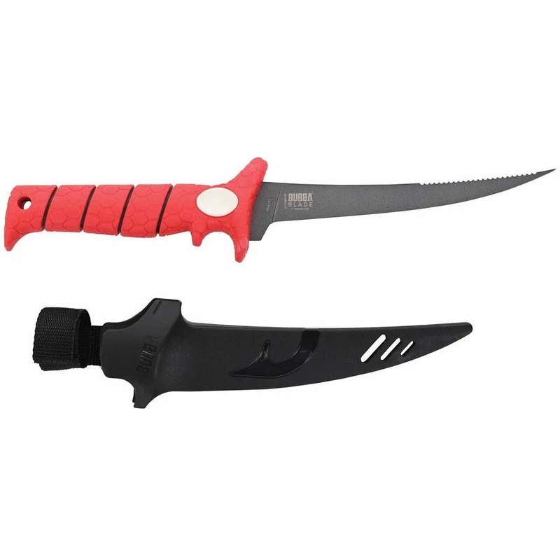 Bubba Tapered Flex Serrated Back Fillet Knife – 7 Inch